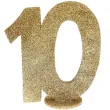 dekoracja 10 urodziny santex zlota 11 cm
