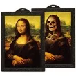 dekoracja 3d obraz halloween xl mona lisa 48 x 35 cm