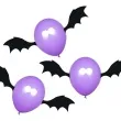 dekoracja balonowe nietoperze czarno fioletowa 3 szt