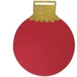 dekoracja bombki czerwone piankowa titanum 4 szt