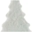 dekoracja choinka z bialym futerkiem drewniana arpex 30 cm