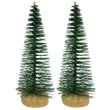 dekoracja choinki na pniu zielona aliga 10 cm 2 szt