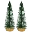 dekoracja choinki na pniu zielona aliga 5 cm 2 szt
