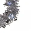 dekoracja choinkowa na boze narodzenie swieta lancuch foliowy sniezynki srebrny 200 cm