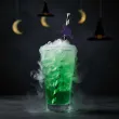 dekoracja do napojow na halloween slomki papierowe ozdoba stolu jednorazowe czarno biale 6 szt