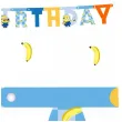 dekoracja do powieszania na urodziny baner girlanda happy birthday minionki 153 cm diy