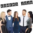 dekoracja do powieszenia baner komers 2026 girlanda papierowa czarno srebrna 2 m