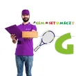 dekoracja do powieszenia baner papierowy tenis gem set mecz girlanda ozdoba na urodziny