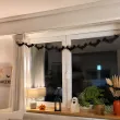 dekoracja do powieszenia na andrzejki halloween baner girlanda papierowa nietoperze czarne 3