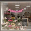dekoracja do powieszenia na dzien kobiet baner girlanda papierowa kwiaty i diament rozowy 2 m