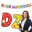 dekoracja do powieszenia na dzien nauczyciela edukacji narodowej baner girlanda do klasy szkoly
