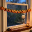 dekoracja do powieszenia na halloween baner girlanda papierowa dynie napis ozdoba halloweenowa