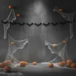 dekoracja do powieszenia na halloween baner girlanda papierowa nietoperze czarne 3 6 m