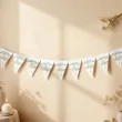 dekoracja do powieszenia na komunie girlanda papierowa flagi eukaliptus beauty baner 3 6 m