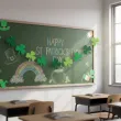 dekoracja do powieszenia w barze szkole na dzien swietego patryka baner girlanda koniczynki