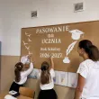 dekoracja do szkoly na gazetke tablice apel napis pasowanie na ucznia rok szkolny 2026 2027