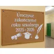 dekoracja do szkoly na gazetke tablice apel napis uroczyste zakonczenie roku szkolnego