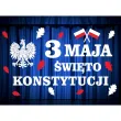dekoracja do szkoly na gazetke tablice napis swieto konstytucji 3 maja do powieszenia apel