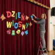 dekoracja do szkoly przedszkola na gazetke tablice dzien wiosny do powieszenia 17 elementow
