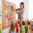 dekoracja do szkoly przedszkola na gazetke tablice wiosna i wielkanoc do powieszenia 22 el