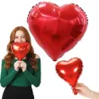 dekoracja dodatek do prezentu na walentynki wesele mini balon foliowy serce czerwone 10