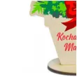 dekoracja drewniana 3d dzien matki kocham cie mamo 14 cm