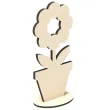 dekoracja drewniana 3d kwiatek 5 66x140 mm 10 szt