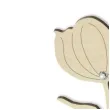 dekoracja drewniana 3d kwiatek z cyrkonia wszystkiego najlepszego 14 cm