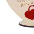 dekoracja drewniana 3d serduszko dzien matki super matka 10 cm