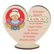dekoracja drewniana 3d serduszko kochanej babci 10 cm
