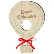dekoracja drewniana balonik na lizak dzien chlopaka 15 cm