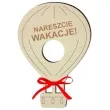 dekoracja drewniana balonik na lizak nareszcie wakacje 15 cm