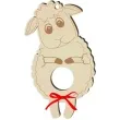 dekoracja drewniana baranek na lizak wielkanoc 14 cm