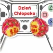 dekoracja drewniana gamepad na lizak dzien chlopaka bialy 15 cm