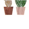 dekoracja drewniana kaktusy boho santex 5 5 cm 4 szt