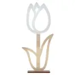 dekoracja drewniana kwiat tulipan kontur arpex 22 cm