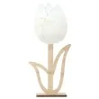 dekoracja drewniana kwiat tulipan pelny arpex 22 cm