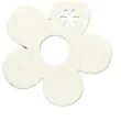 dekoracja drewniana kwiatki okragle drewno titanum 12 szt
