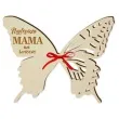 dekoracja drewniana motylek na lizak dzien matki najukochansza mama 14 cm