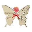 dekoracja drewniana motylek na lizak poznawaj swiat 14 cm