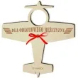 dekoracja drewniana samolot na lizak dzien mezczyzny odlotowego 14 cm