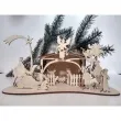 dekoracja drewniana szopka premium 30x15 cm