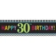 dekoracja foliowa happy 30th birthday 50 x 165 cm
