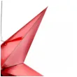 dekoracja gwiazda 3d papierowa partydeco czerwona 45 cm