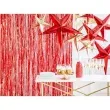 dekoracja gwiazda 3d papierowa partydeco czerwona 45 cm