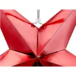 dekoracja gwiazda 3d papierowa partydeco czerwona 70 cm