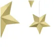 dekoracja gwiazdy zloty partydeco 6szt