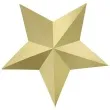 dekoracja gwiazdy zloty partydeco 6szt