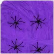 dekoracja halloweenowa pajeczyna fioletowa partypal 200 g
