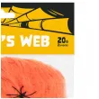 dekoracja halloweenowa pajeczyna pomaranczowa partypal 20 g